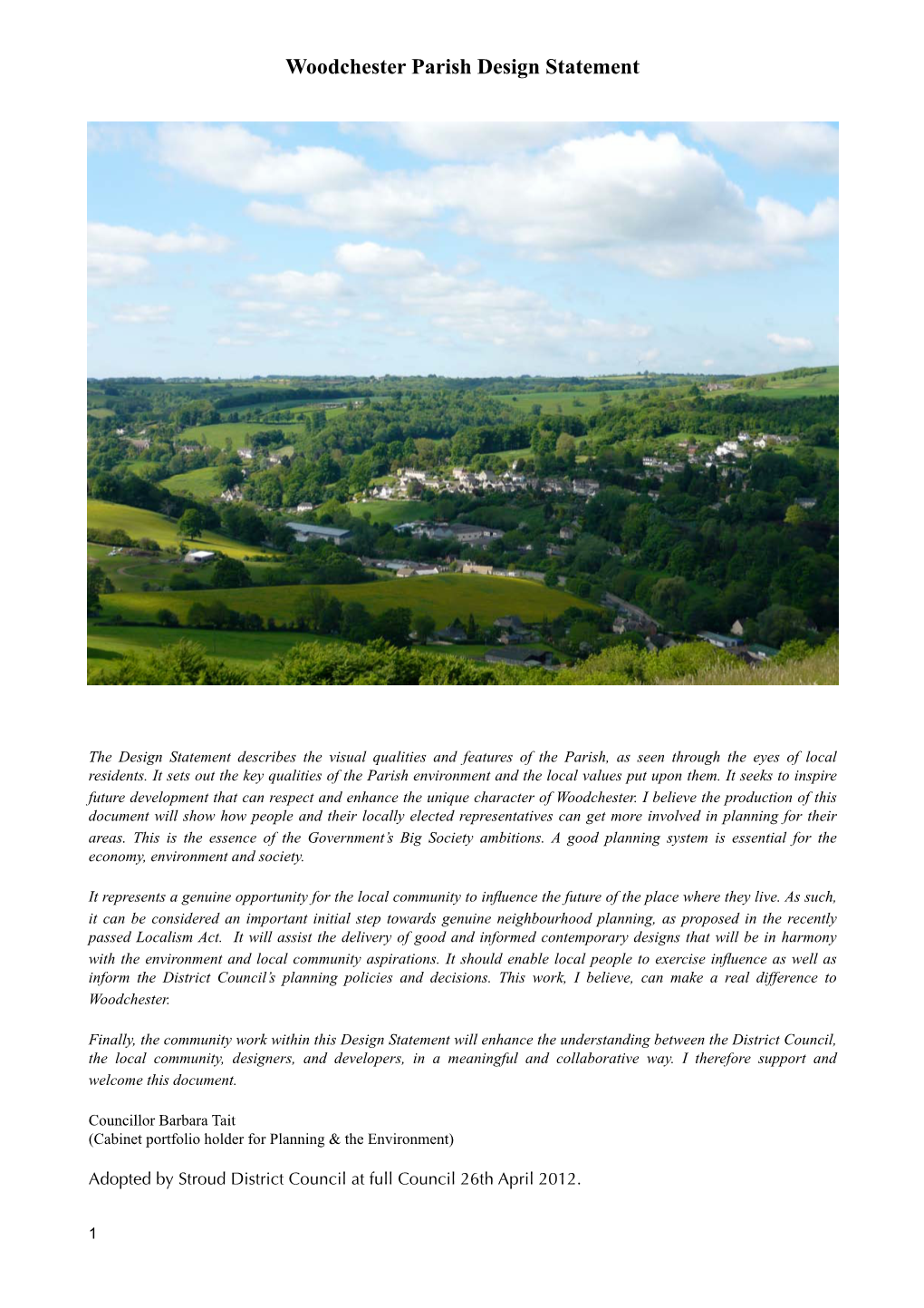 Woodchester Parish Design Statement