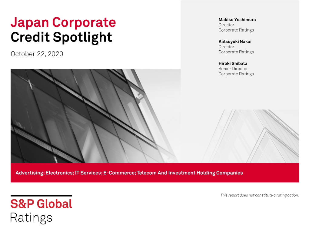 Japan Corporate Credit Spotlight