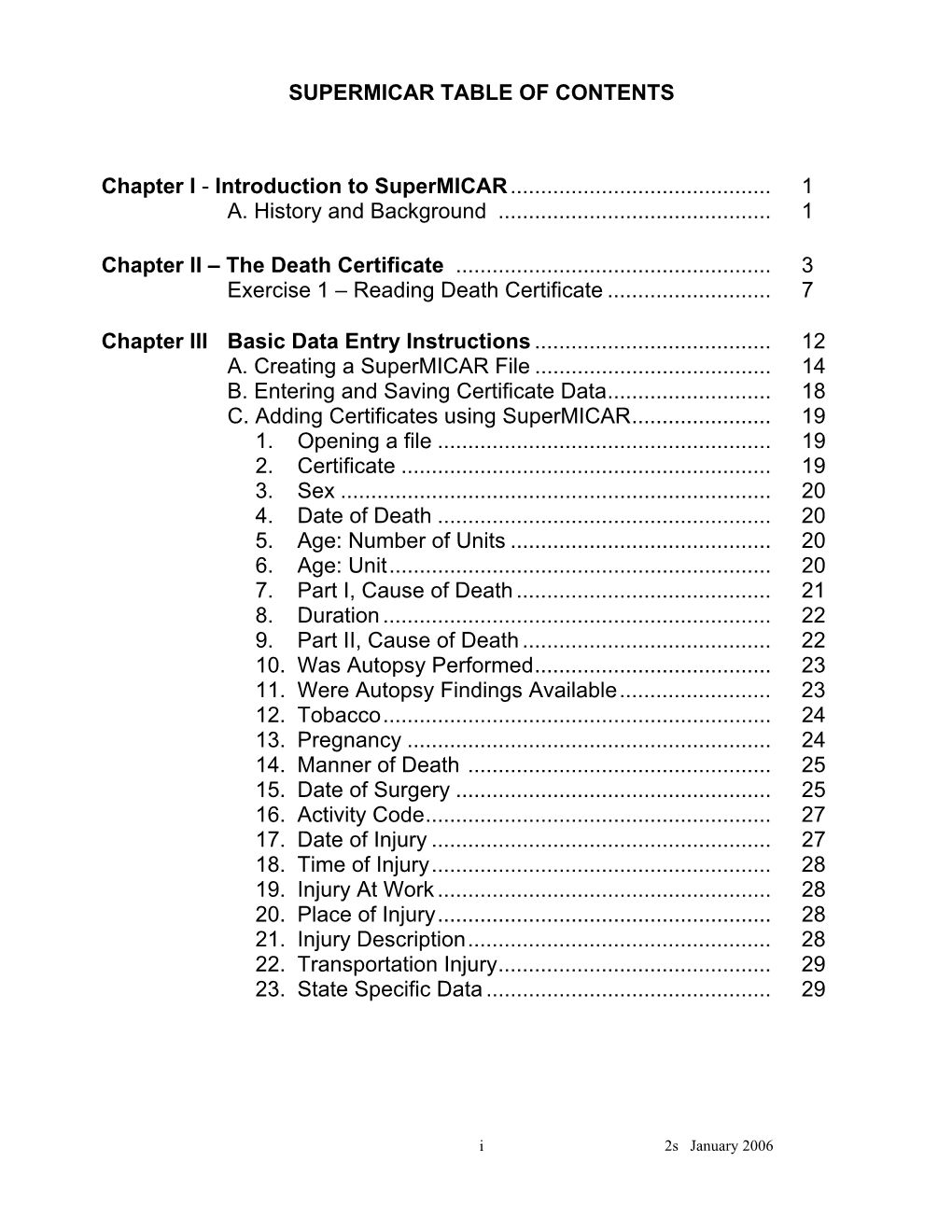 Supermicar Data Entry Instructions, 2006 365 Pp. Pdf Icon[PDF