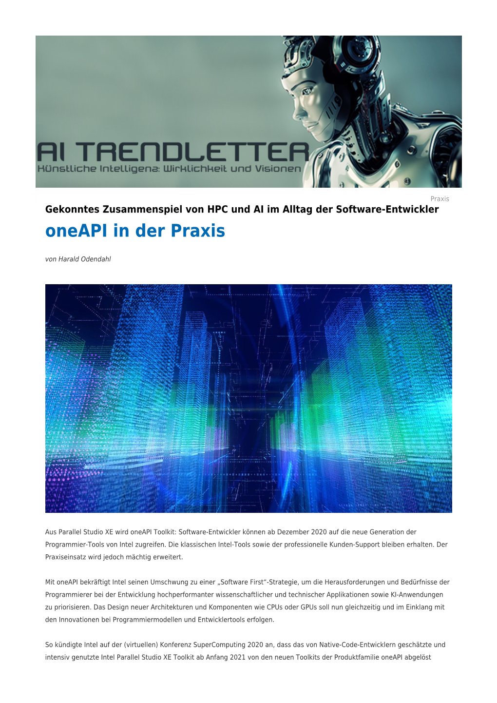 5. Oneapi in Der Praxis