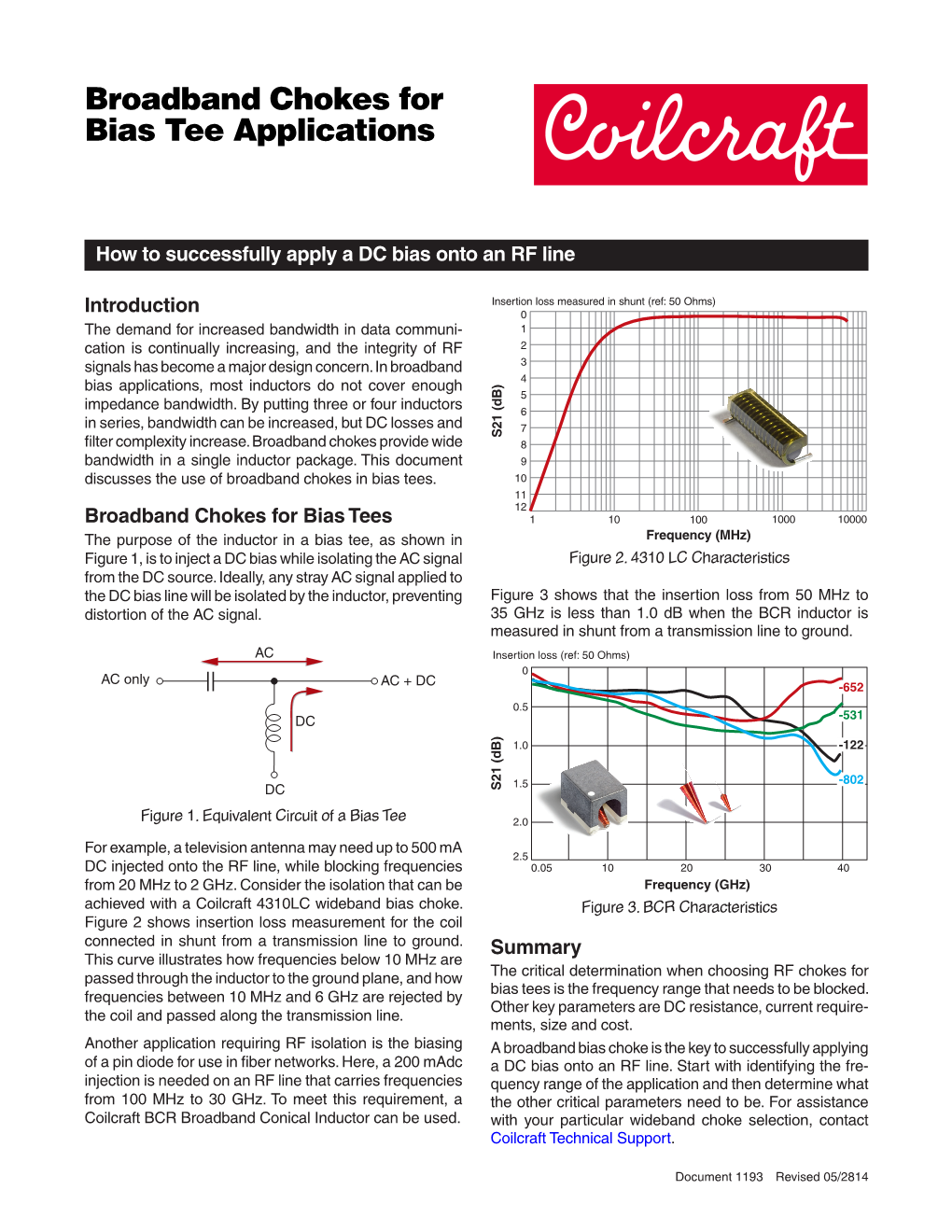 Broadband Chokes for Bias Tee Applicationsdoc 1193