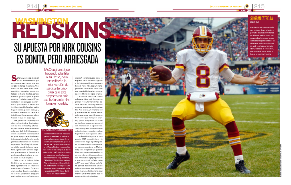 Su Apuesta Por Kirk Cousins Es Bonita, Pero Arriesgada