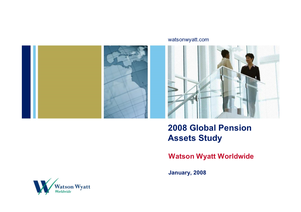 2008 Global Pension Assets Study