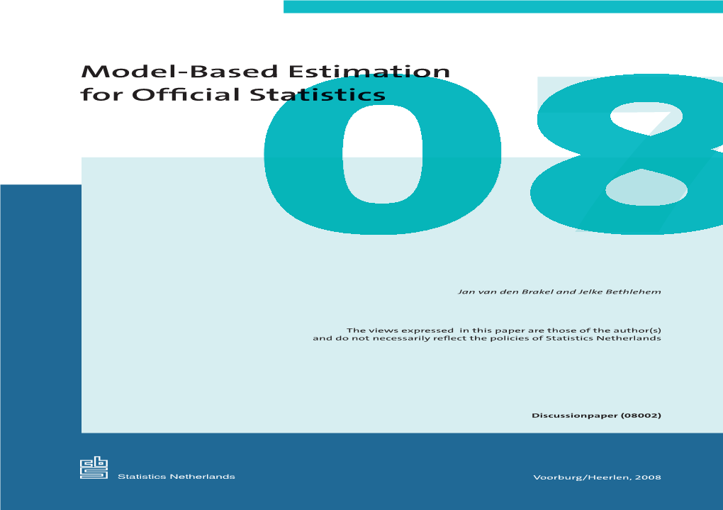 Model-Based Estimation Official Statistics