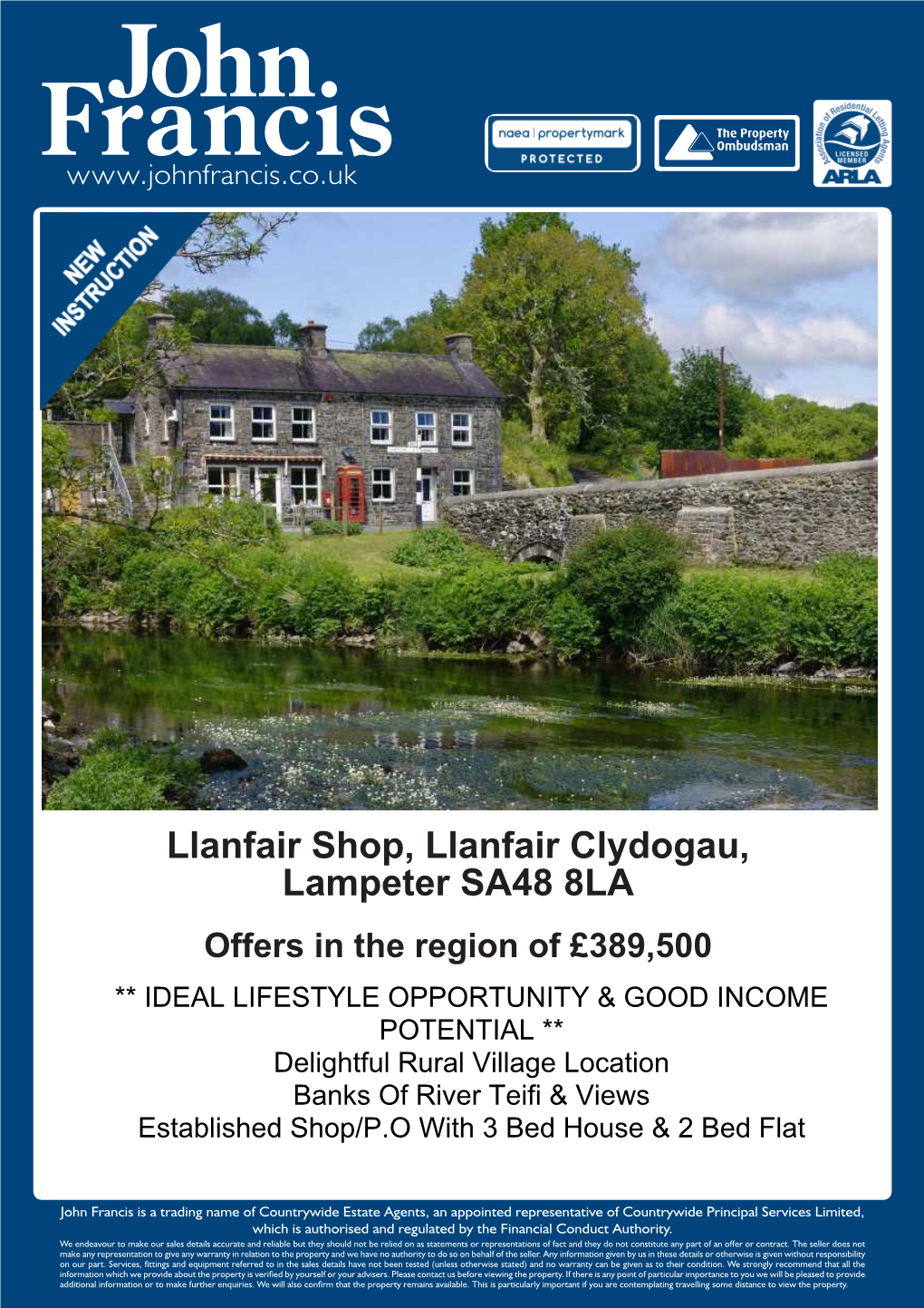 Llanfair Shop, Llanfair Clydogau, Lampeter SA48