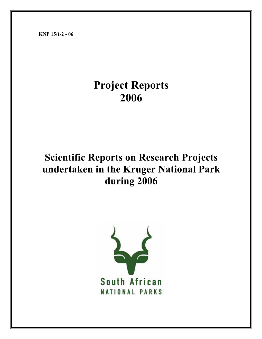 Project Reports 2006