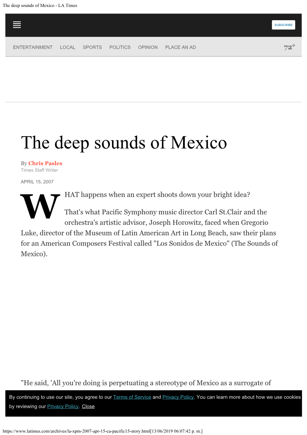 The Deep Sounds of Mexico - LA Times