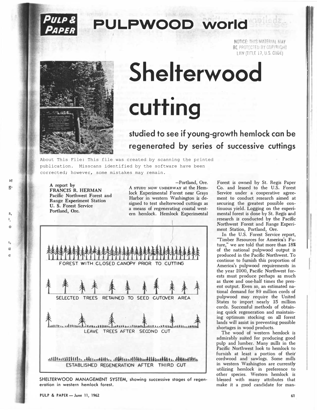 Shelterwood Cutting