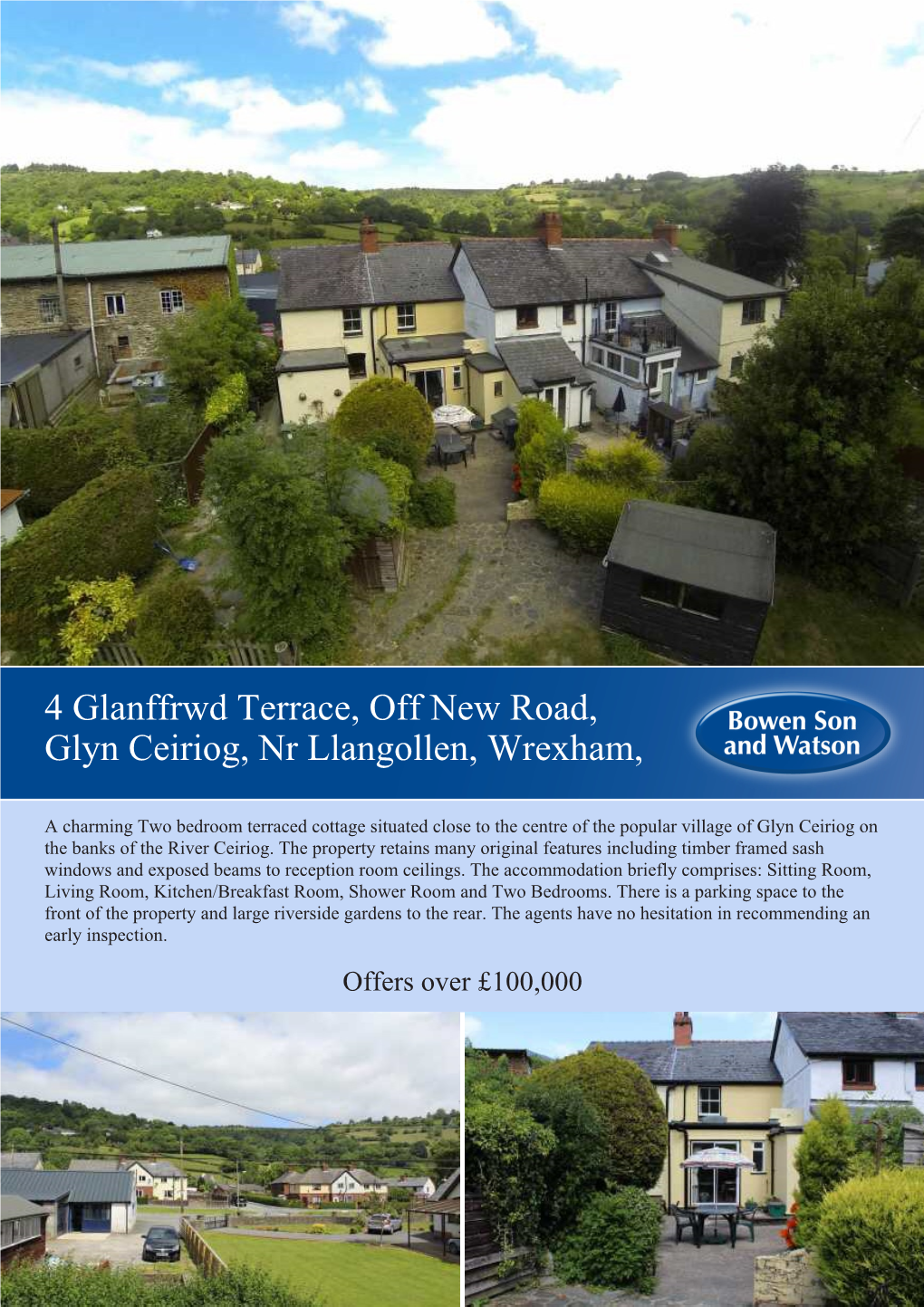 4 Glanffrwd Terrace, Off New Road, Glyn Ceiriog, Nr Llangollen, Wrexham