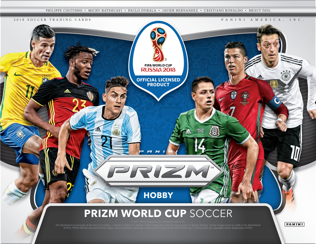 PRIZM WORLD CUP SOCCER © 2017 Panini America, Inc