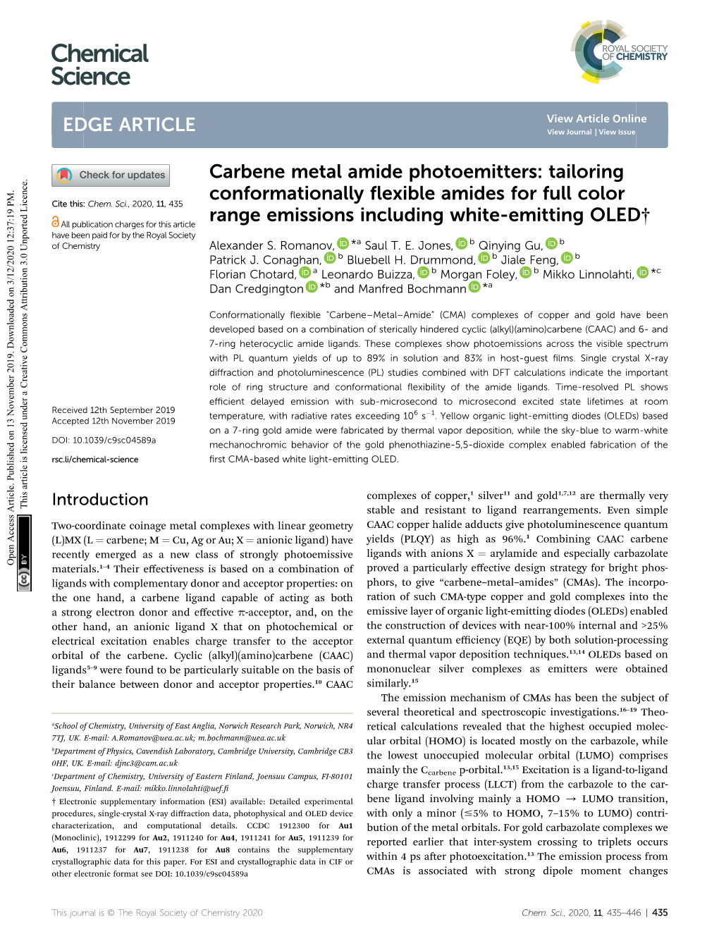 Carbene Metal Amide Photoemitters: Tailoring Conformationally Flexible Amides for Full Color Range Emissions Including White-Emi