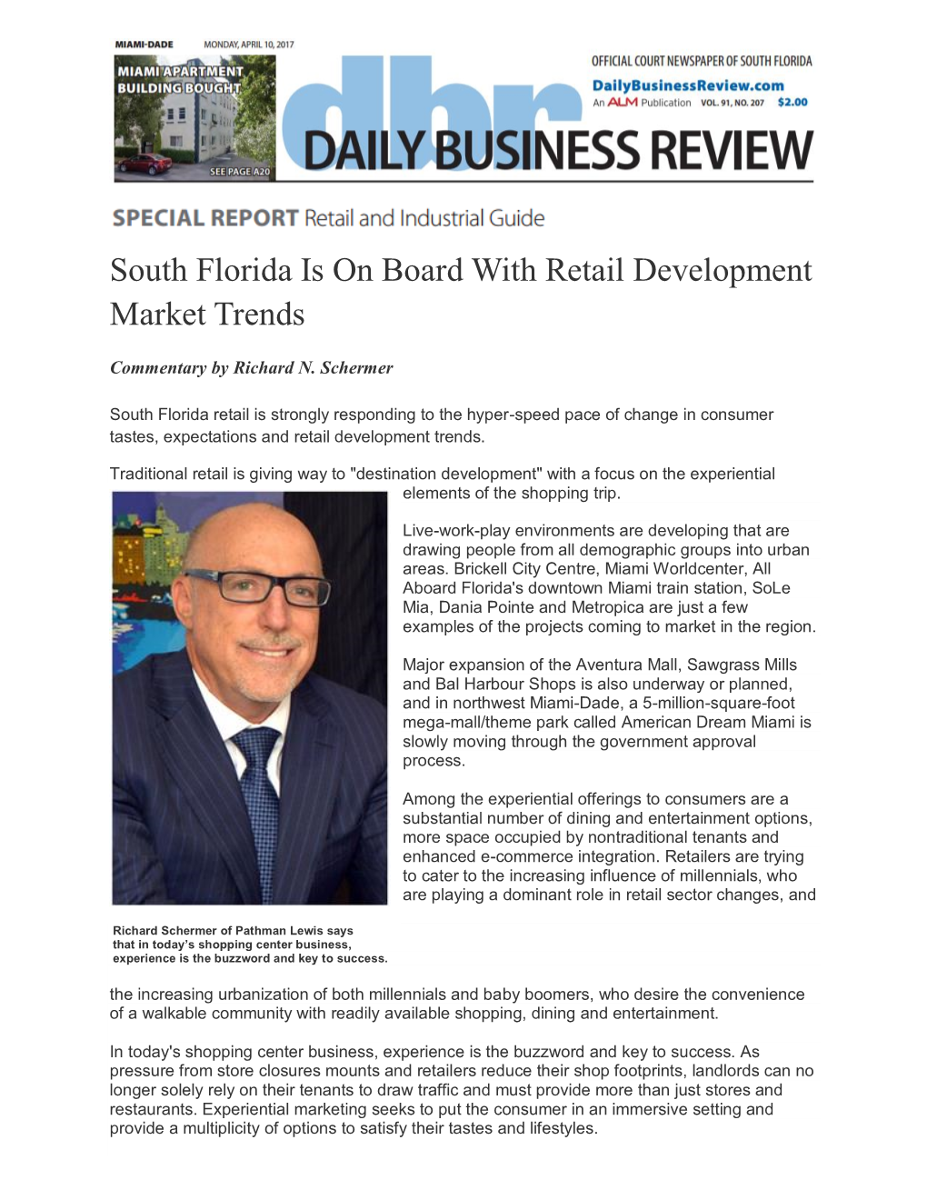 South Florida Is on Board with Retail Development Market Trends