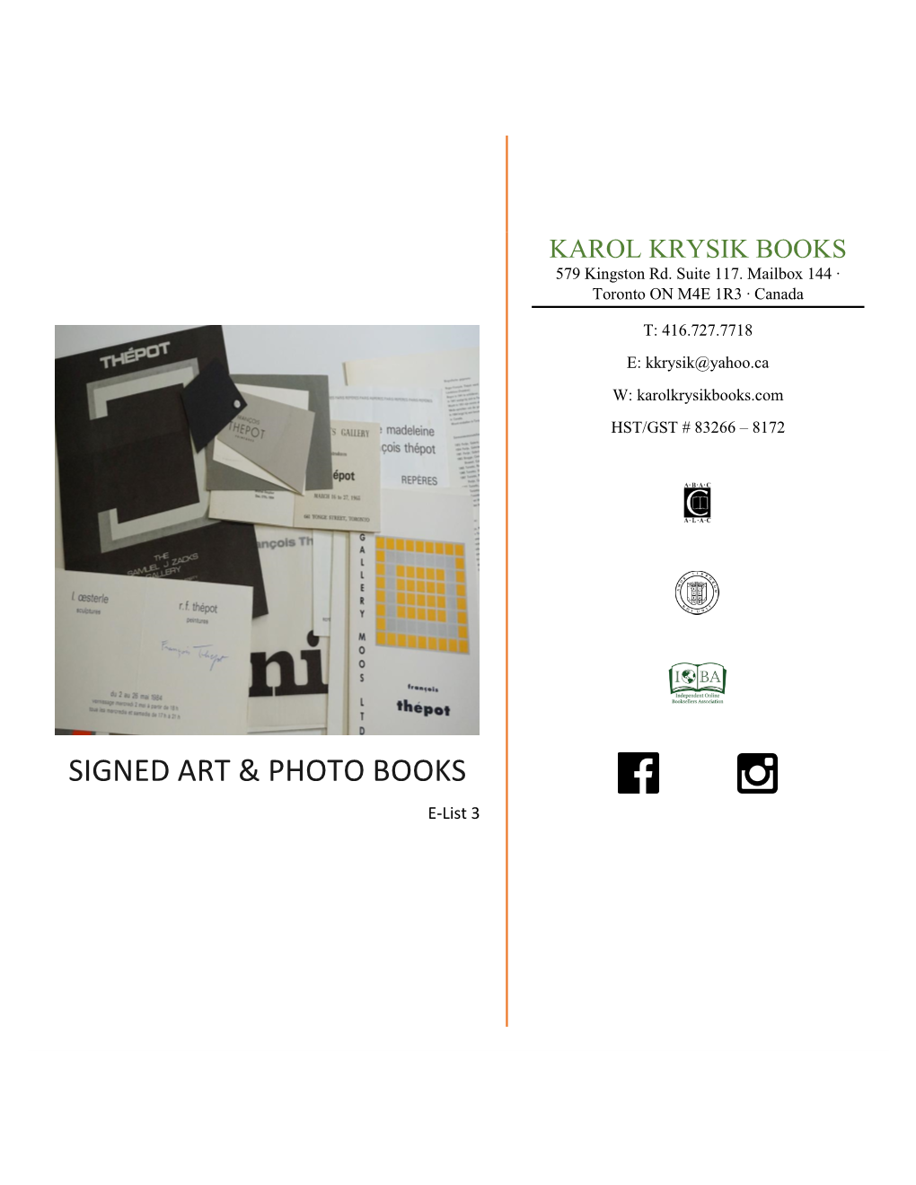 Signed Art & Photo Books