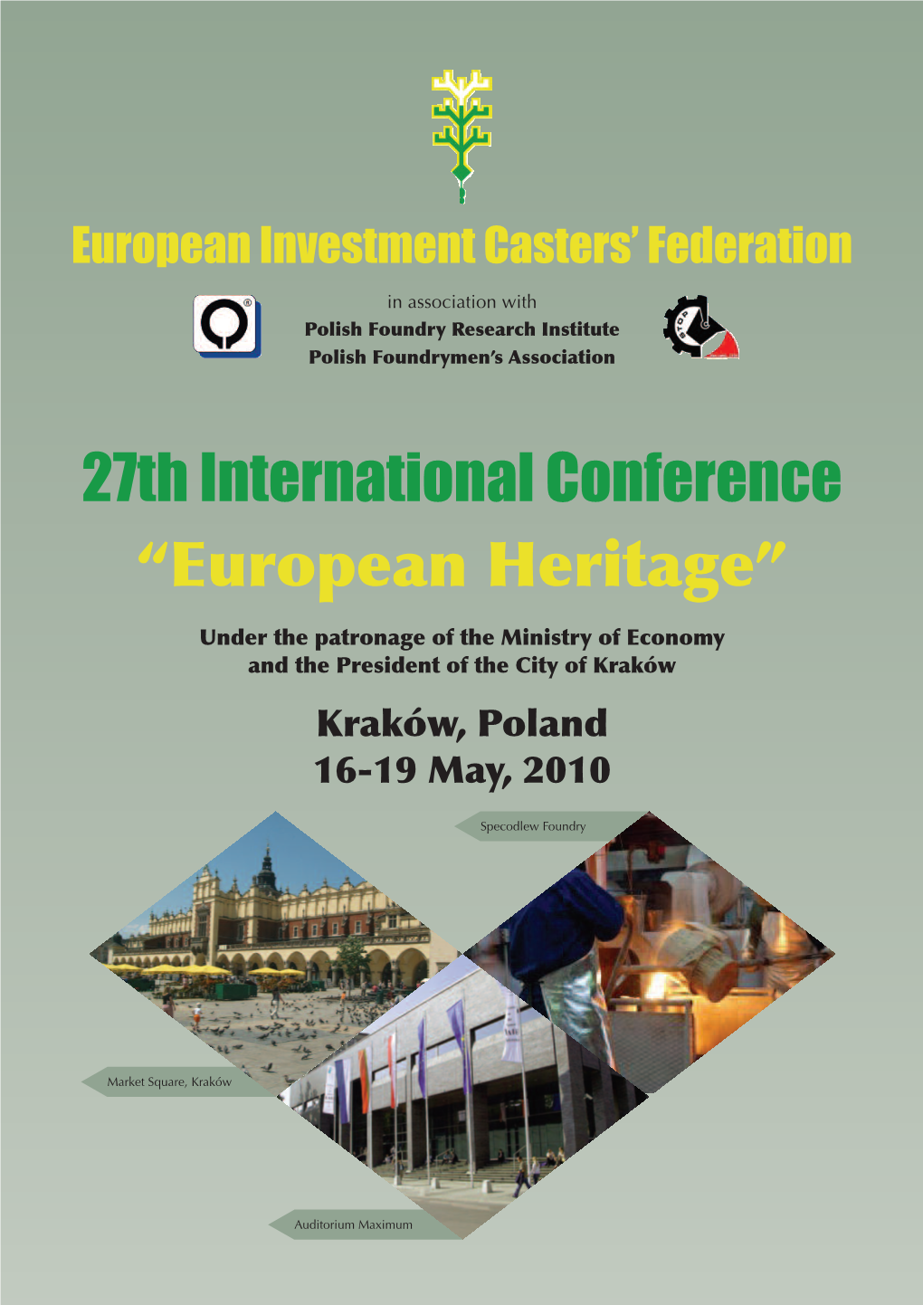 27Th International Conference “European Heritage”