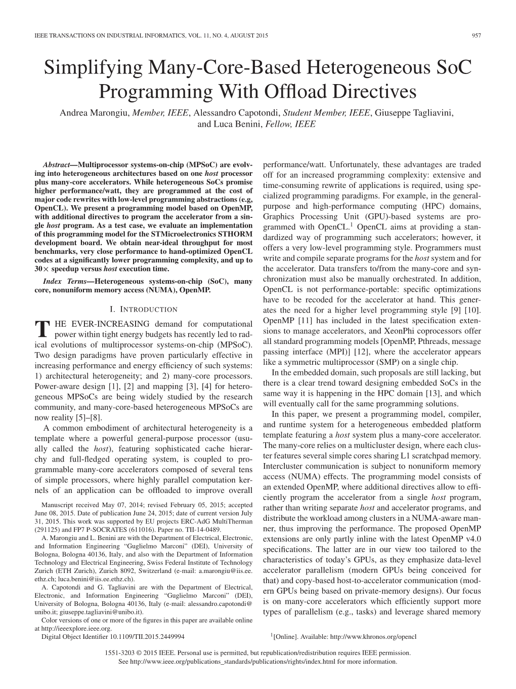 Simplifying Many-Core-Based Heterogeneous Soc Programming