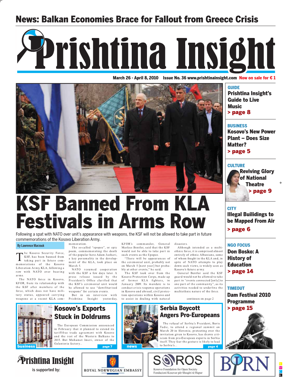 KSF Banned from KLA Festivals in Arms Row