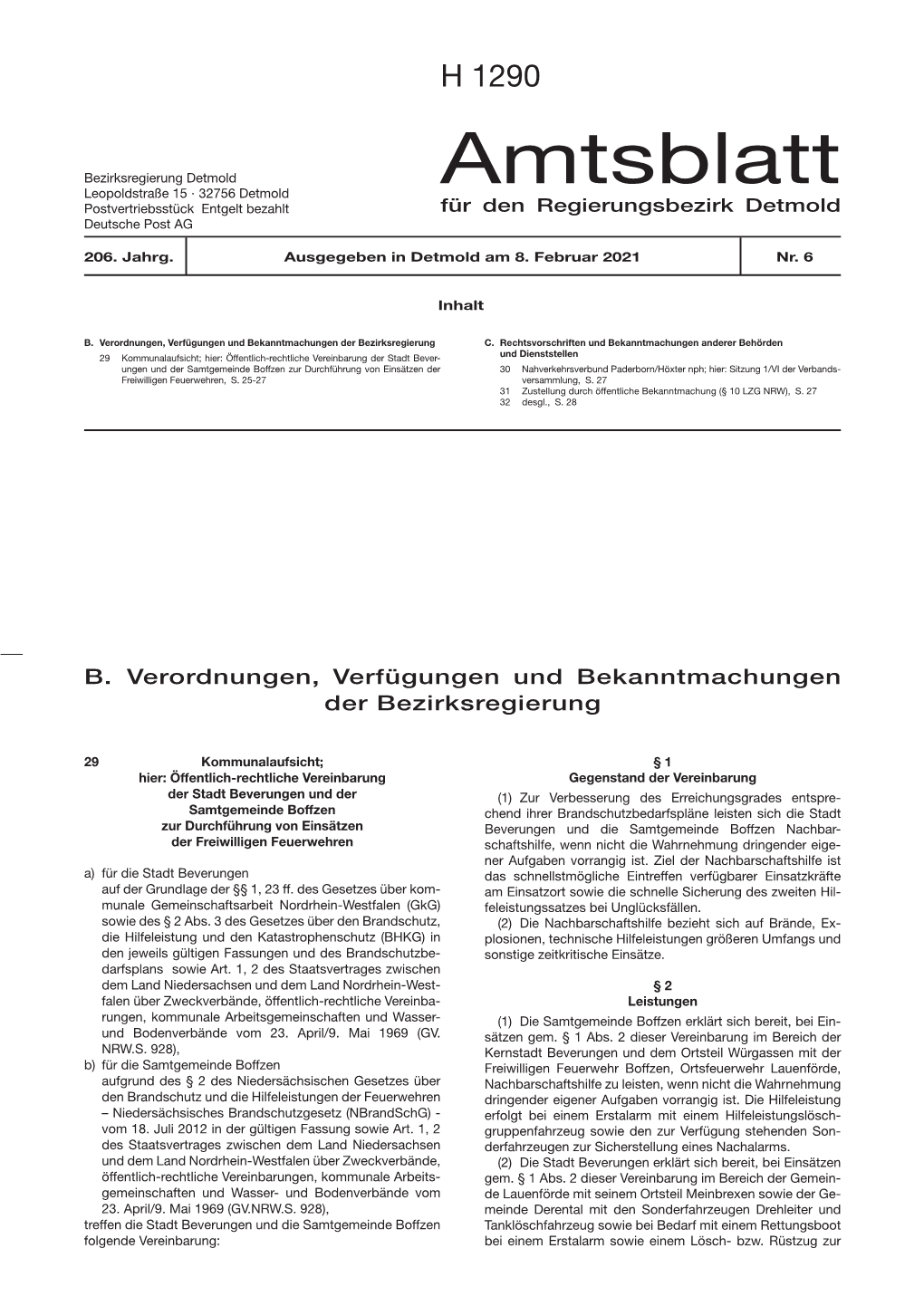 Amtsblatt Nr. 6