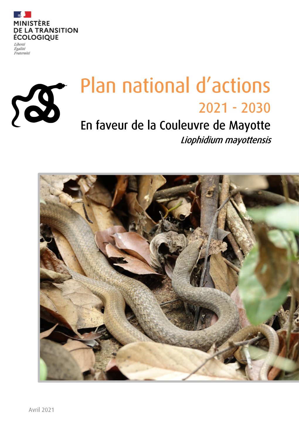 PNA Couleuvre De Mayotte 2021-2030 Consultation