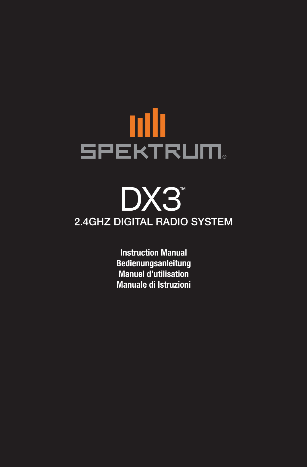 60062.1 SPM DX3 2 4Ghz Radio System Manual MULTI.Indb