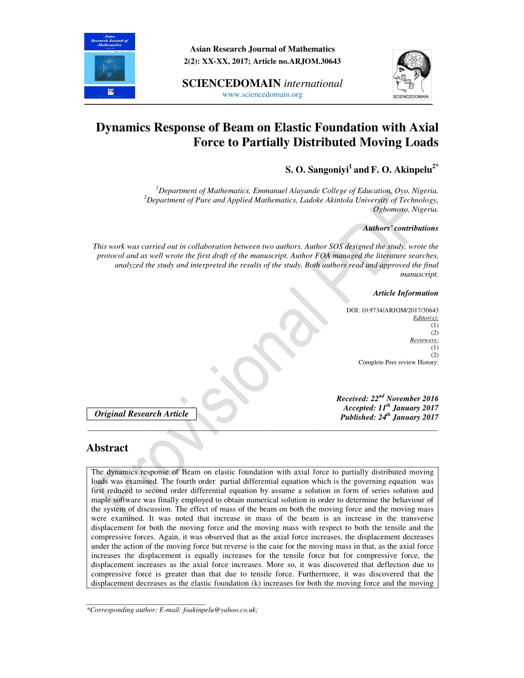 Dynamics Response of Beam on Elastic Foundation with Axial Force to Partially Distributed Moving Loads