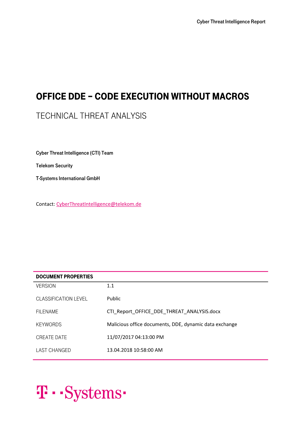 Office DDE – Code Execution Without Macros