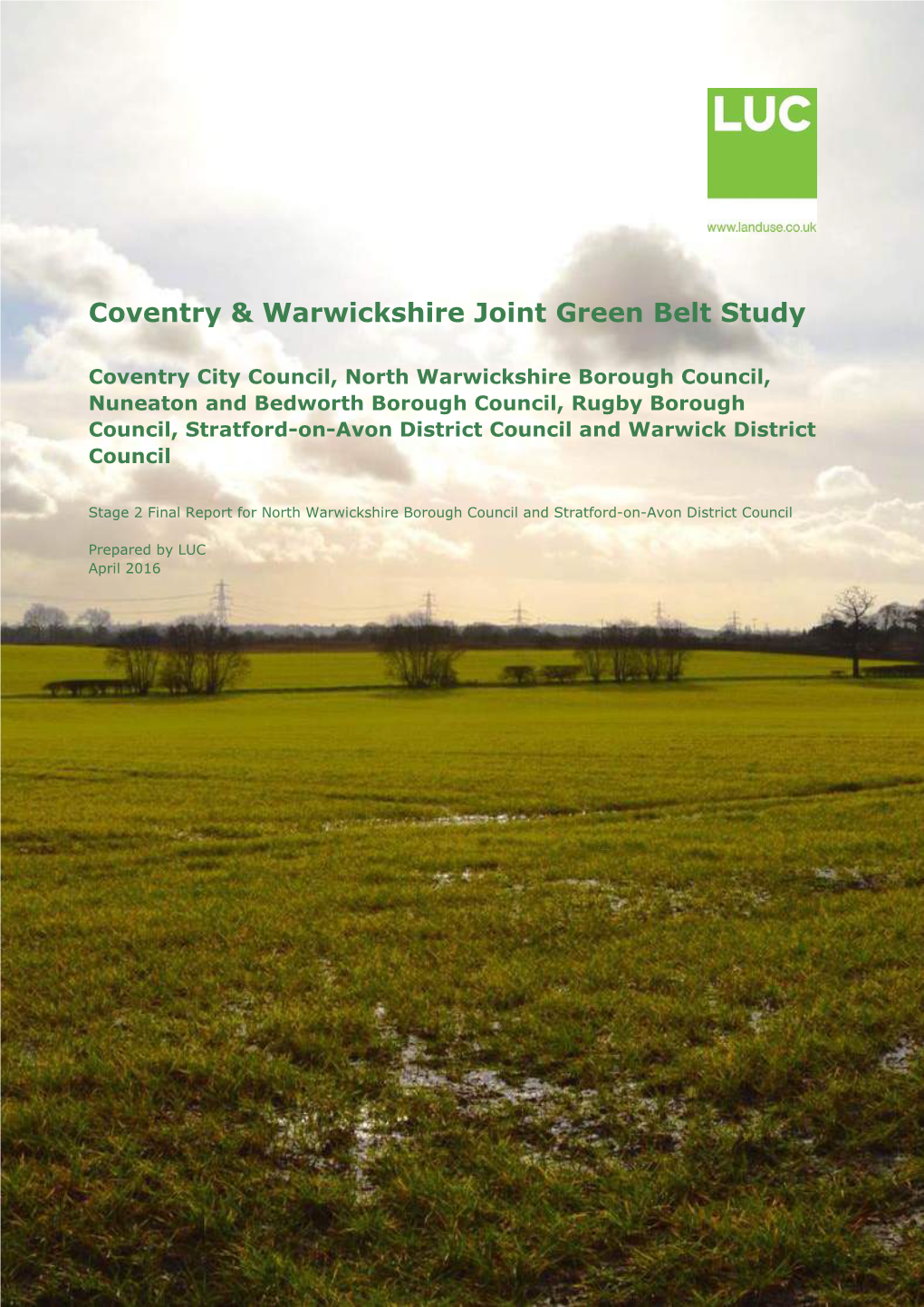 Coventry and Warwickshire Joint Green Belt Study: Stage 2 Final