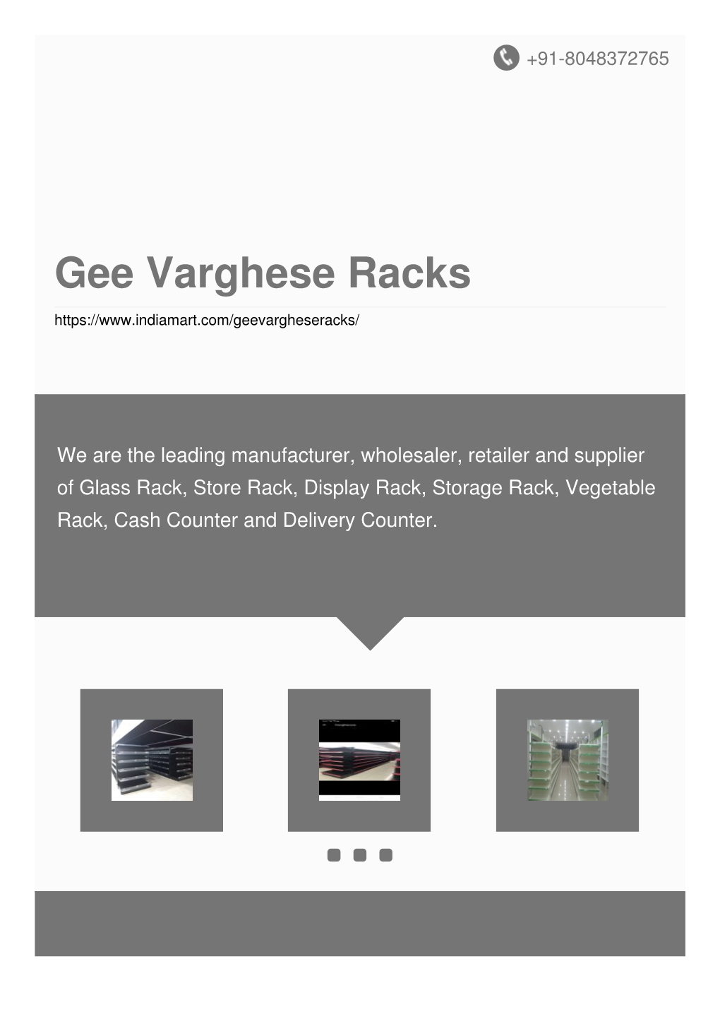 Gee Varghese Racks