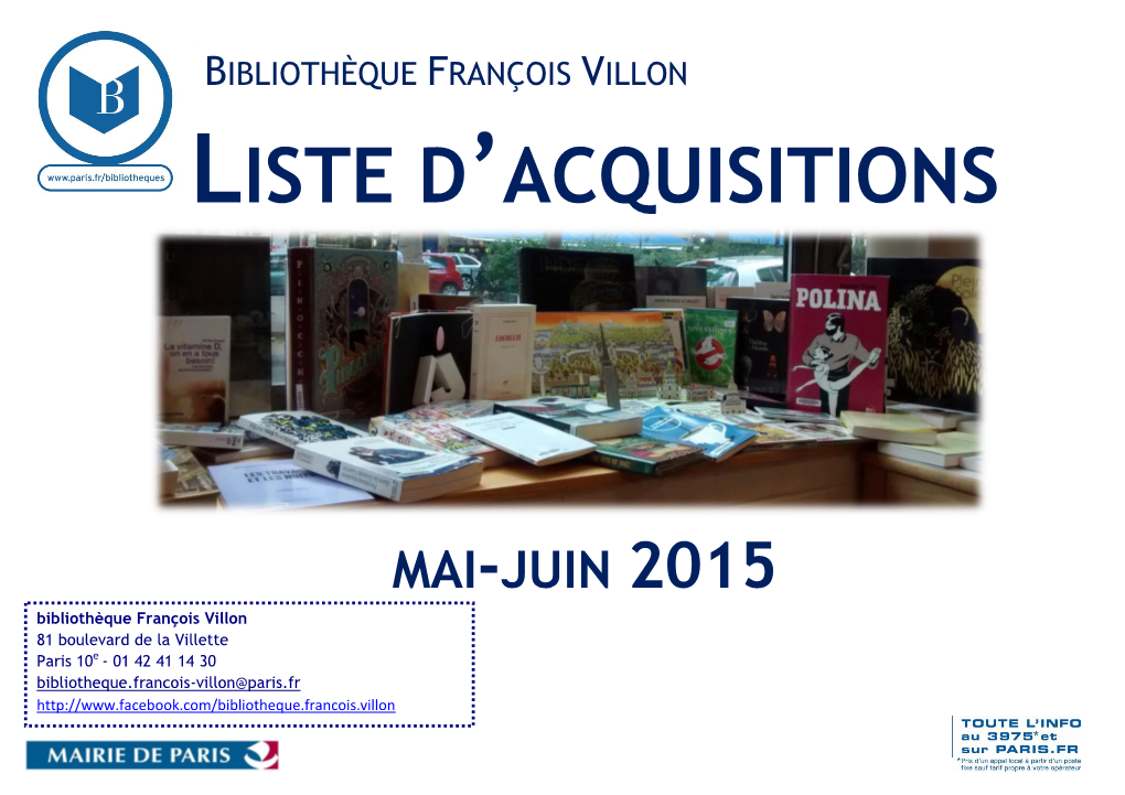 Liste D'acquisitions