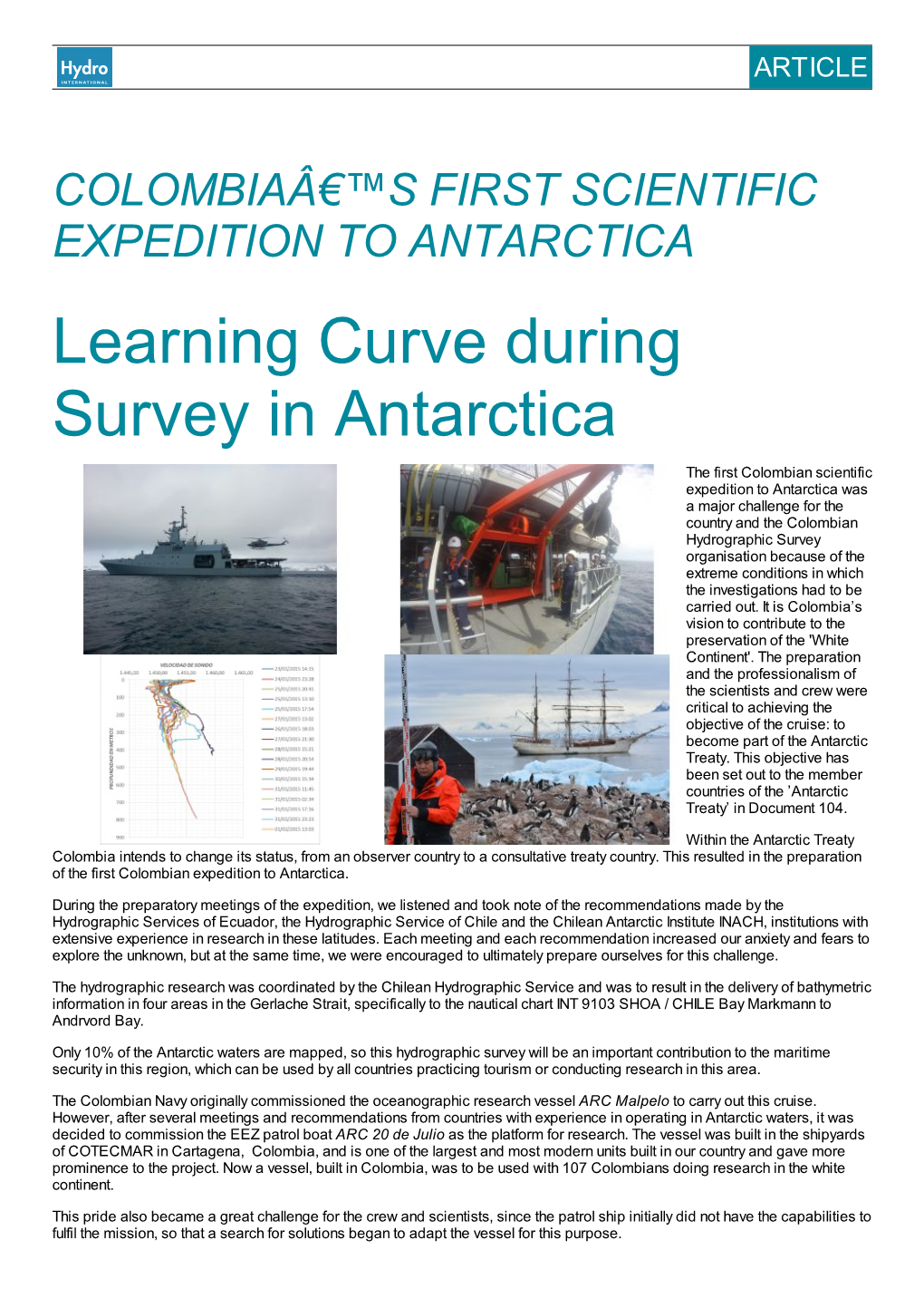 Learning Curve During Survey in Antarctica
