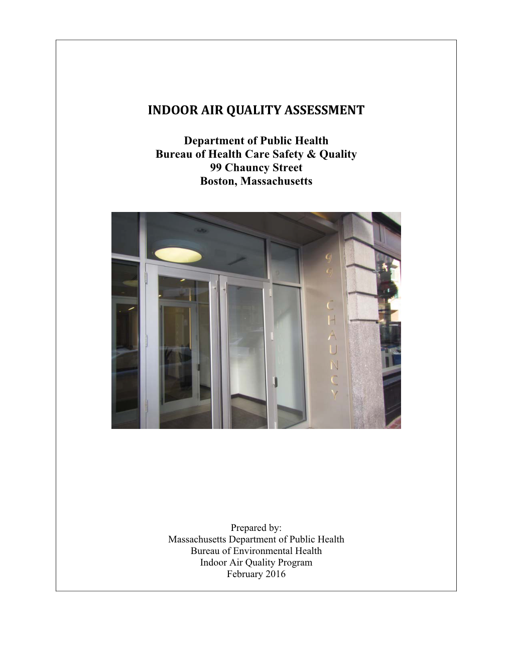 Indoor Air Quality Assessment