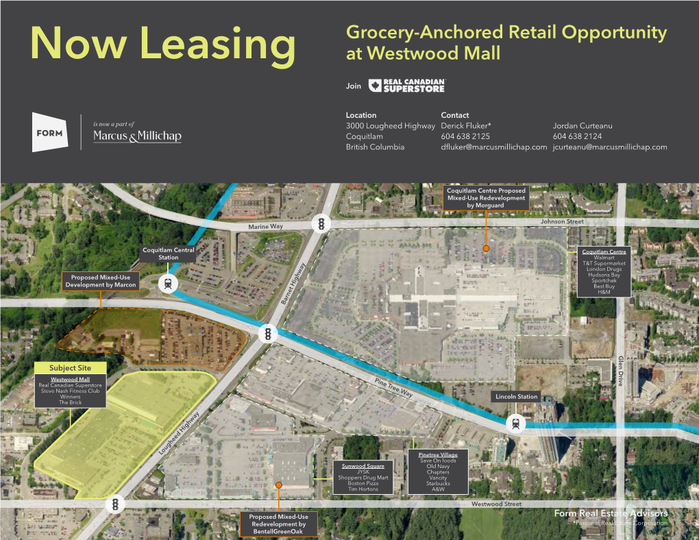 Now Leasing Grocery-Anchored Retail Opportunity at Westwood Mall