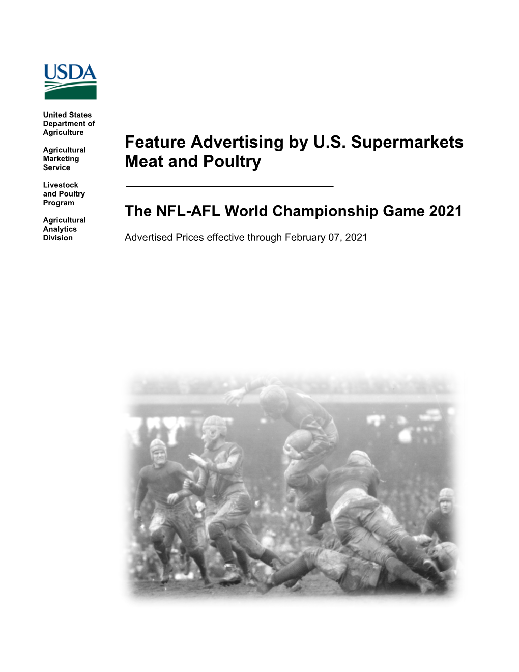 Feature Advertising by U.S. Supermarkets