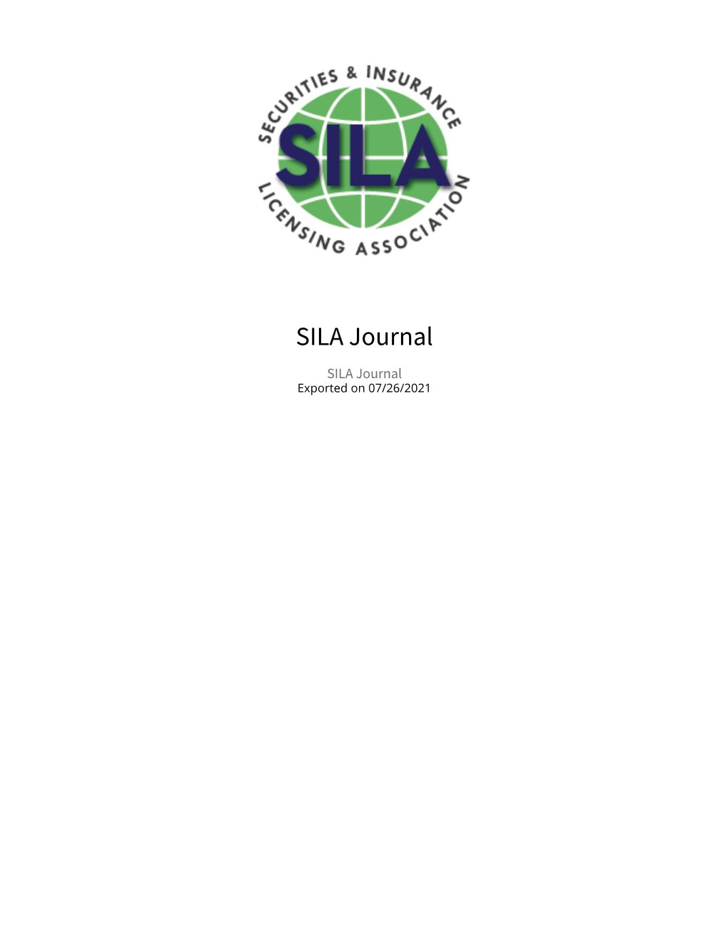 SILA Journal