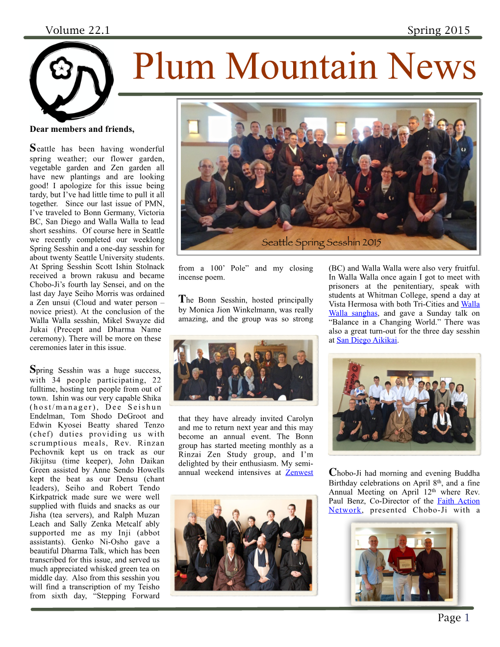 Plum Mountain News