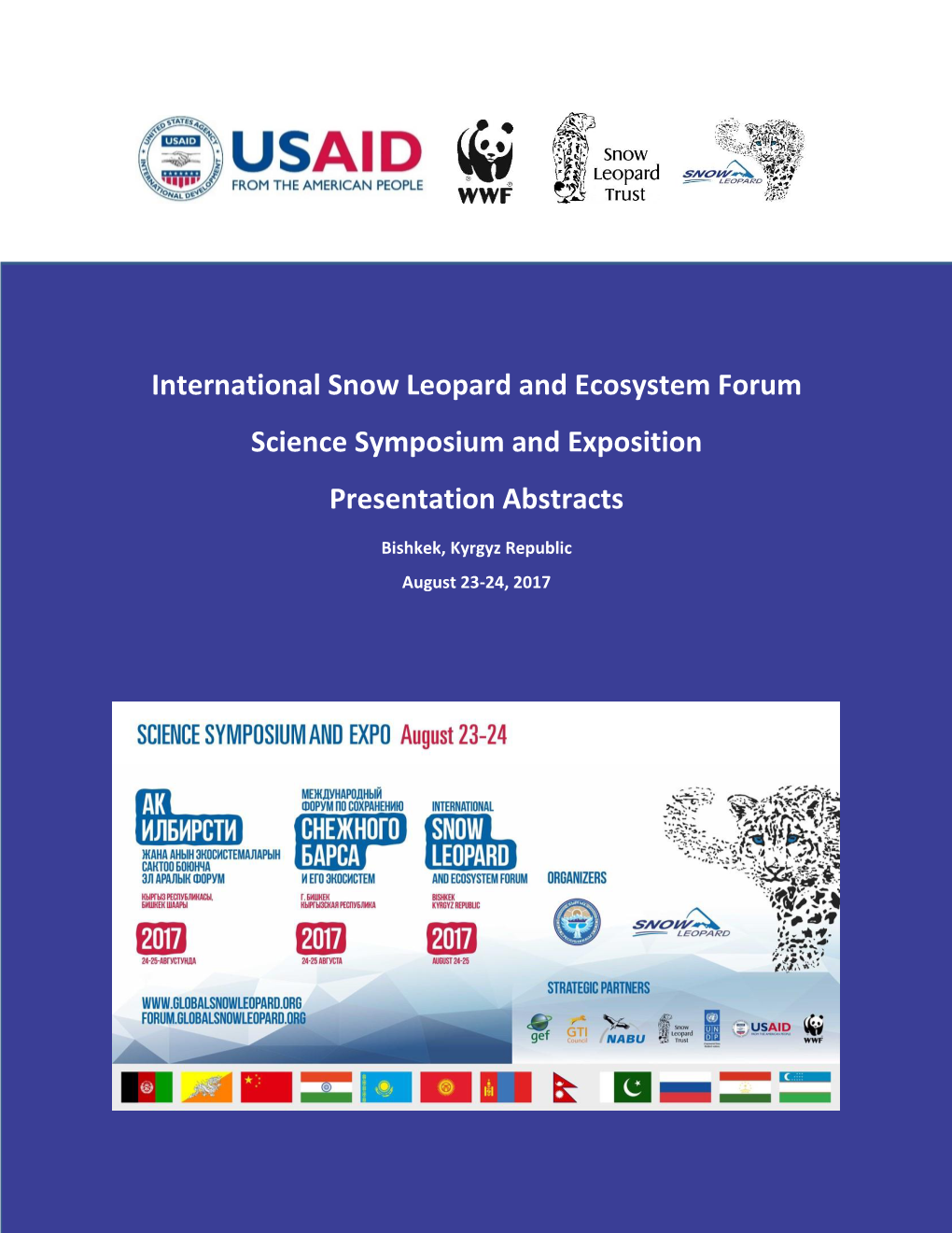 International Snow Leopard and Ecosystem Forum Science Symposium and Exposition Presentation Abstracts