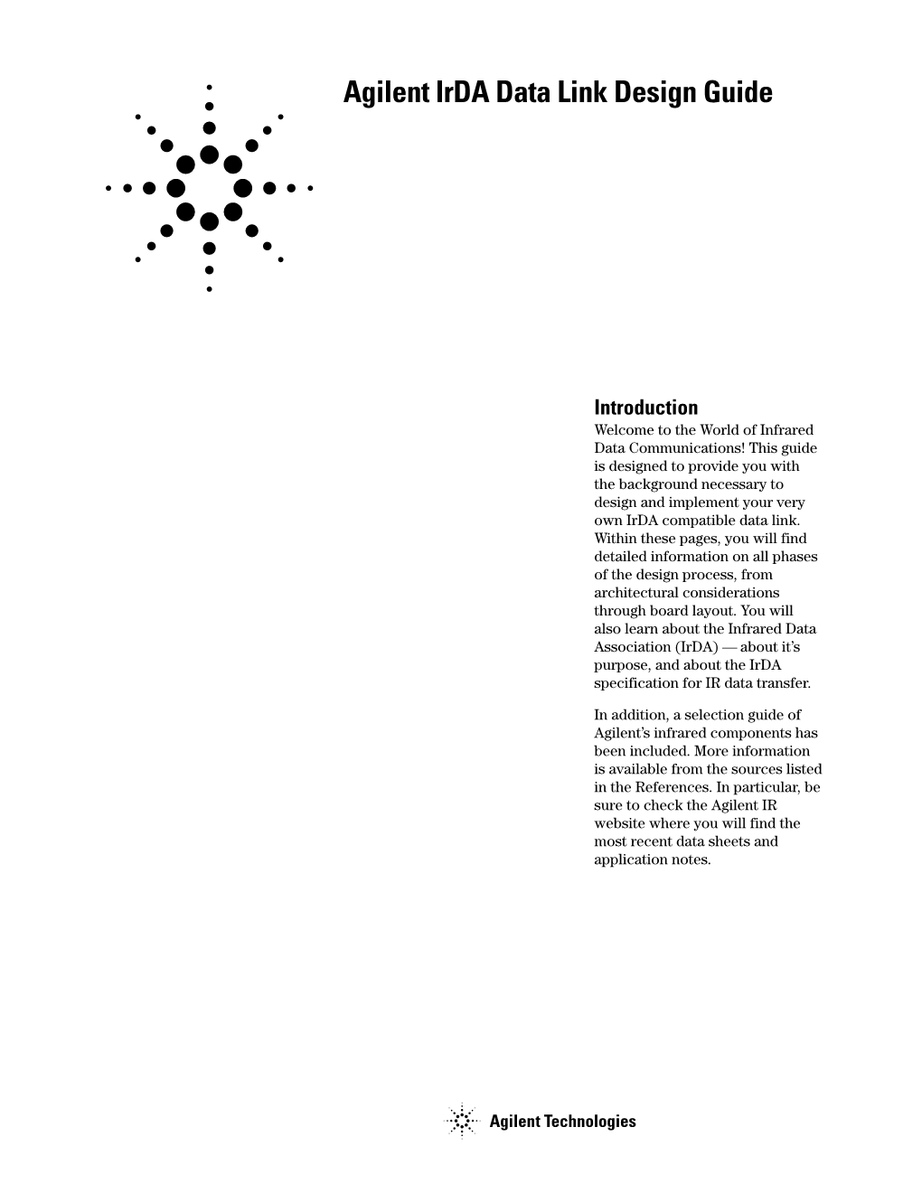 Agilent Irda Data Link Design Guide