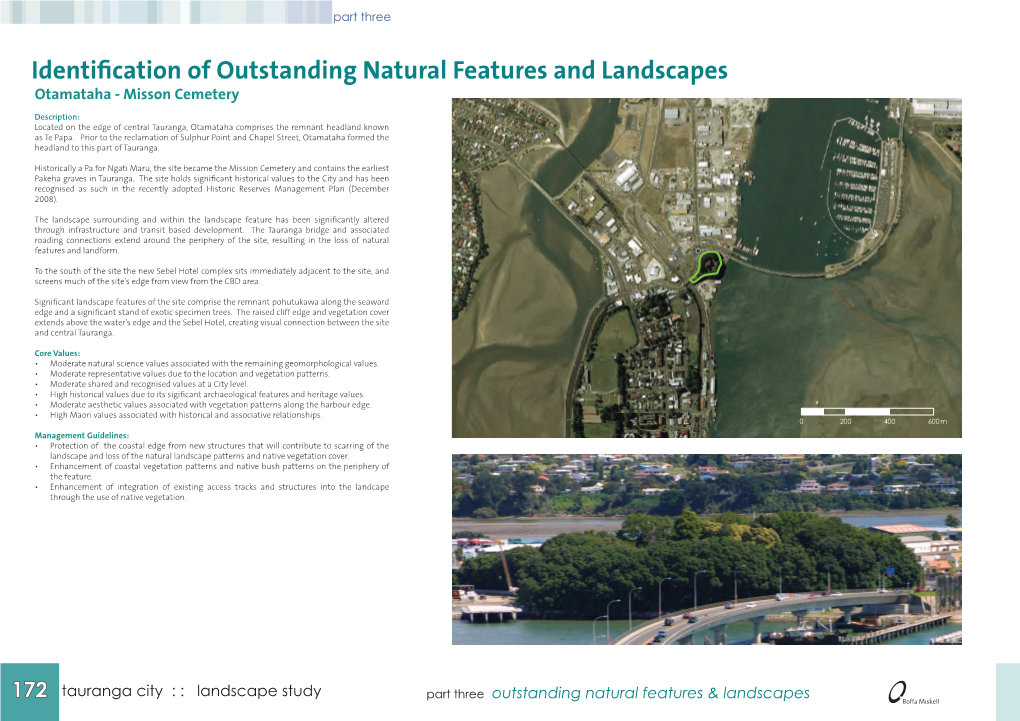 Identification of Outstanding Natural Features and Landscapes Otamataha - Misson Cemetery