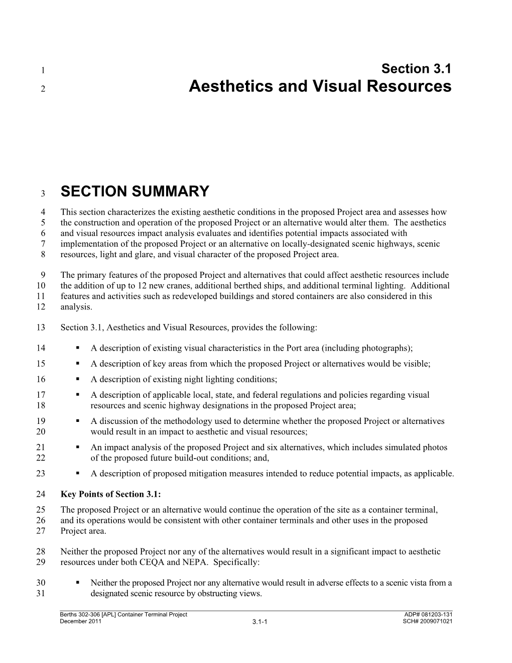 Aesthetics and Visual Resources