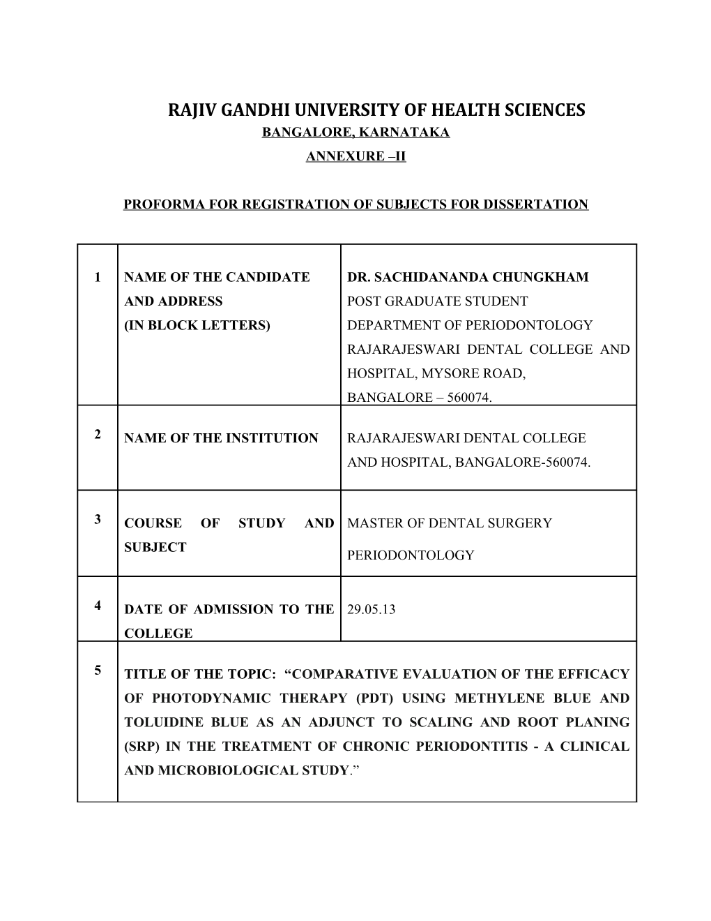 Rajiv Gandhi University of Health Sciences s46