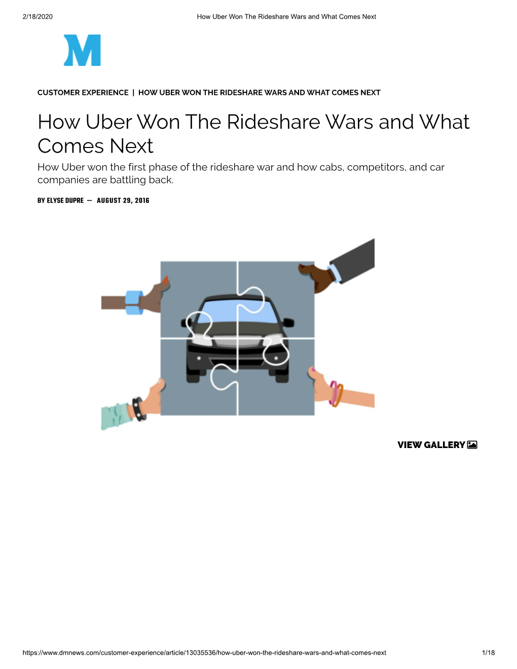 How Uber Won the Rideshare Wars and What Comes Next