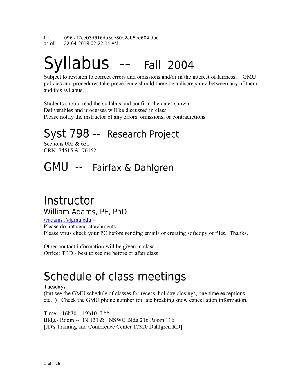 File Final Final 5Ax1 Syst 798 Fall 04 Syllabus 29 Aug