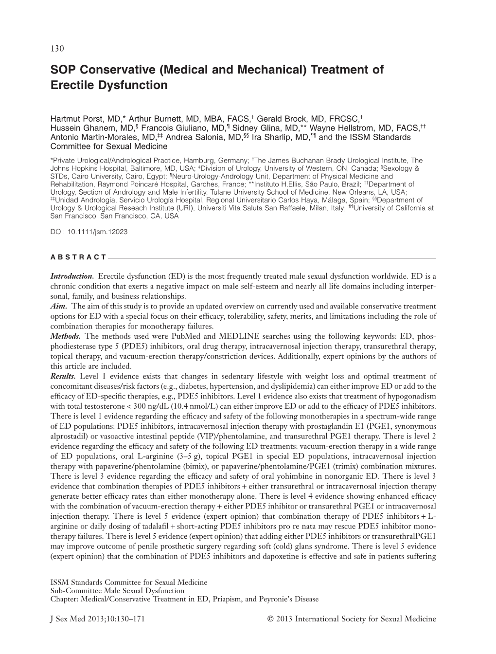 (Medical and Mechanical) Treatment of Erectile Dysfunction