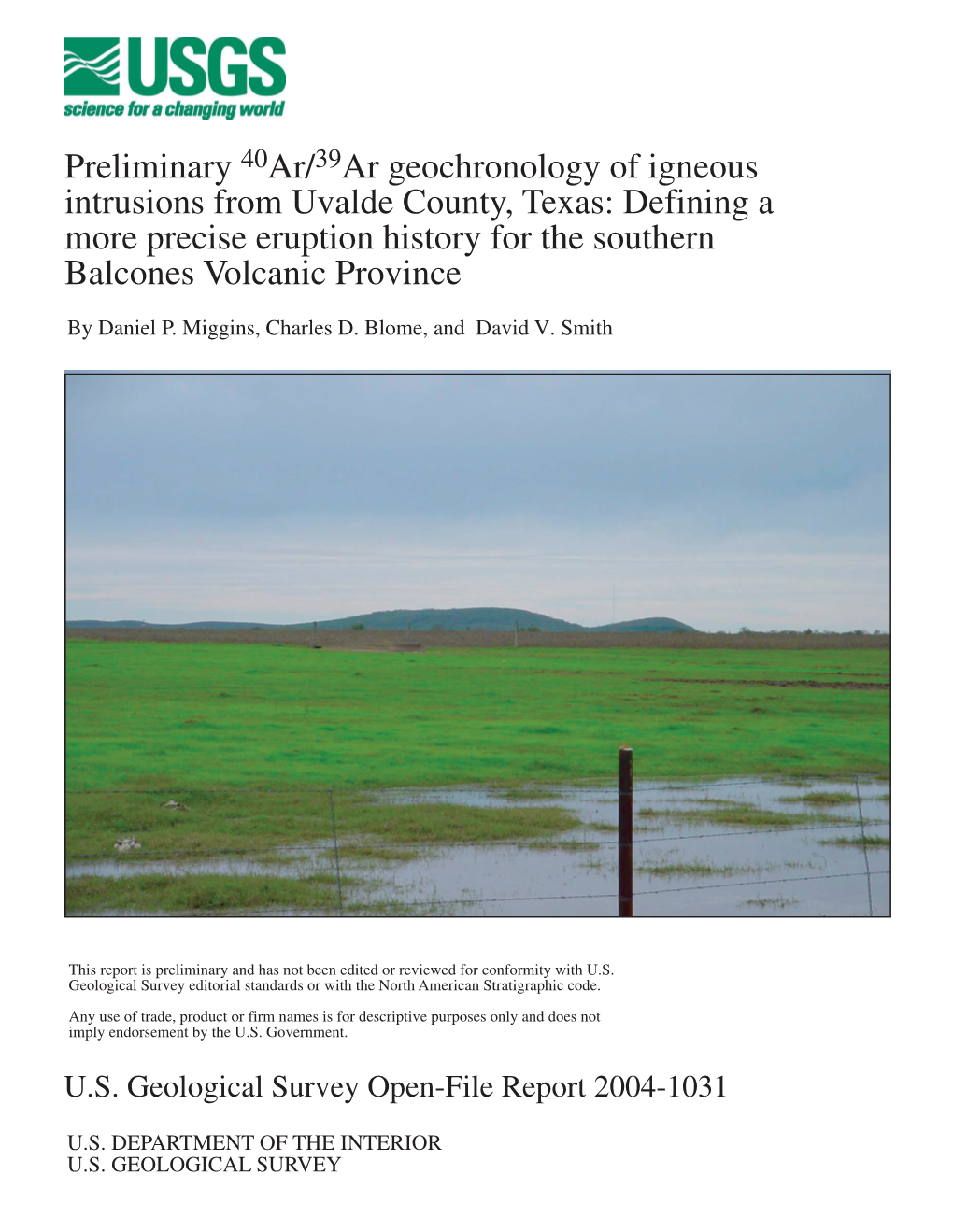 Ar Geochronology of Igneous Intrusions from Uvalde County, Texas: Defining a More Precise Eruption History for the Southern Balcones Volcanic Province