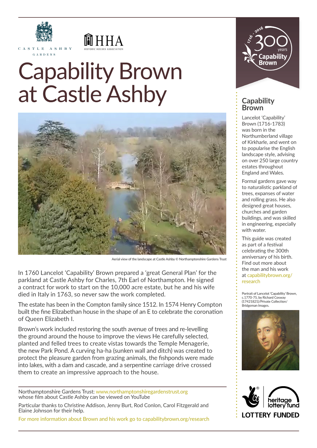 Capability Brown at Castle Ashby