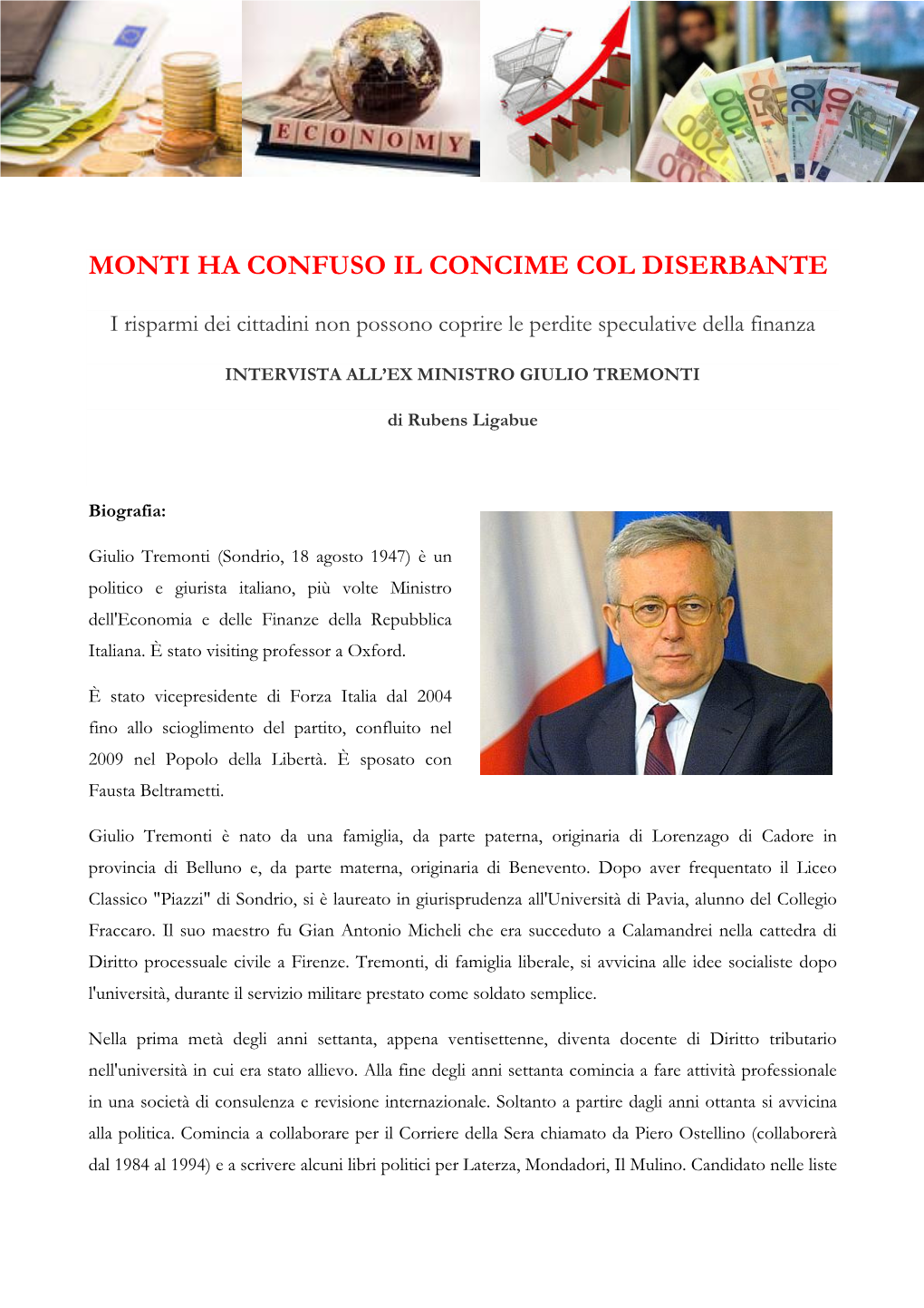 Monti Ha Confuso Il Concime Col Diserbante