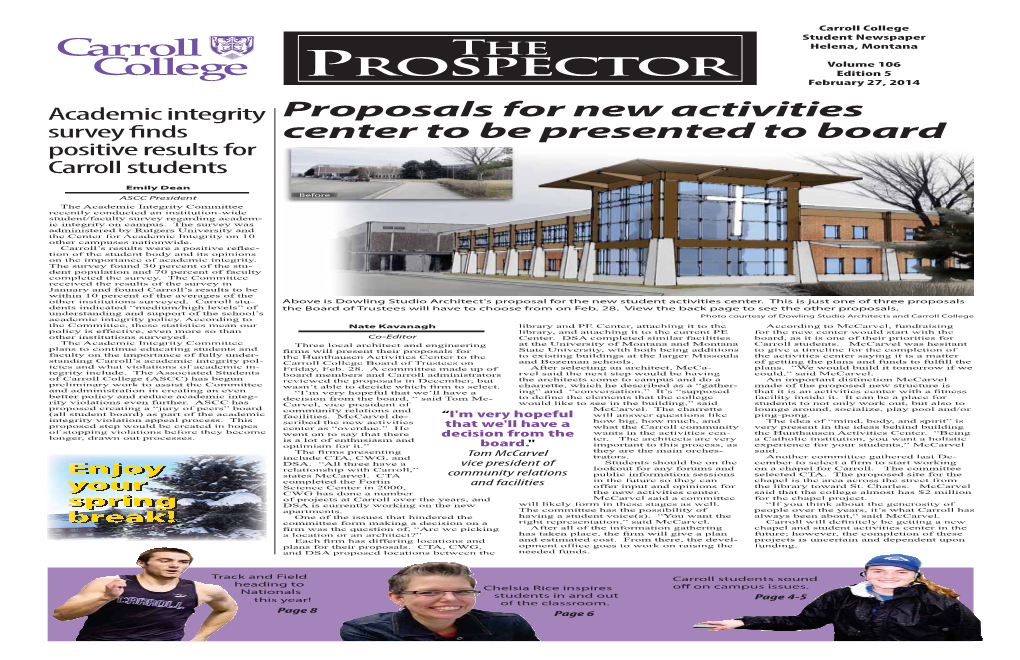 Prospector Volume 106 Edition 5 February 27, 2014