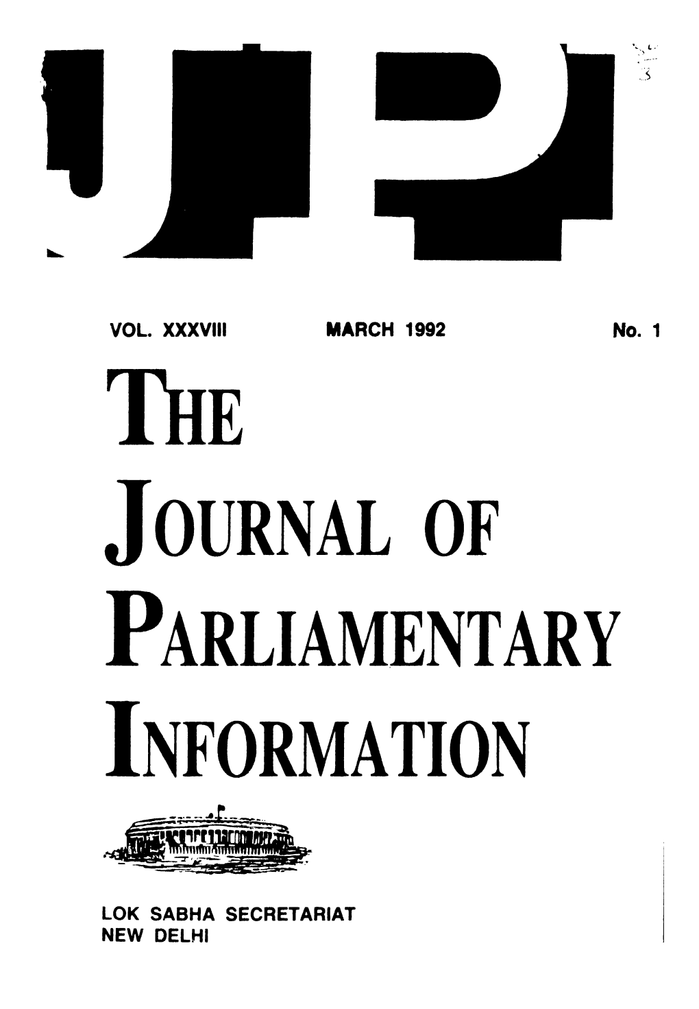Journal of Parliamentary Information