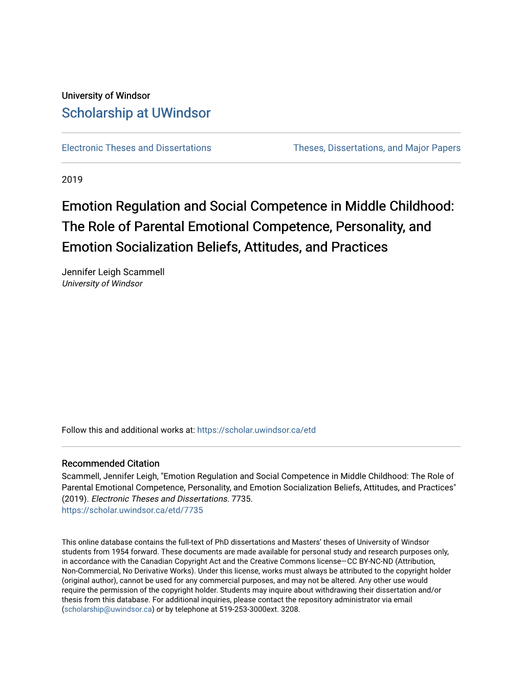 Emotion Regulation and Social Competence in Middle Childhood