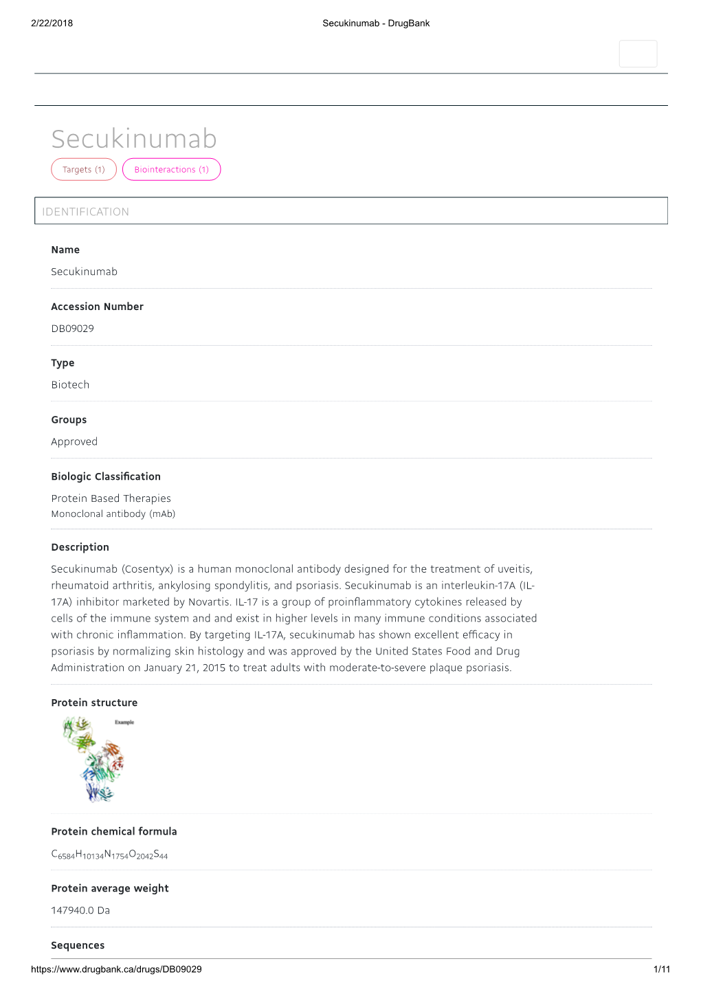 Secukinumab - Drugbank