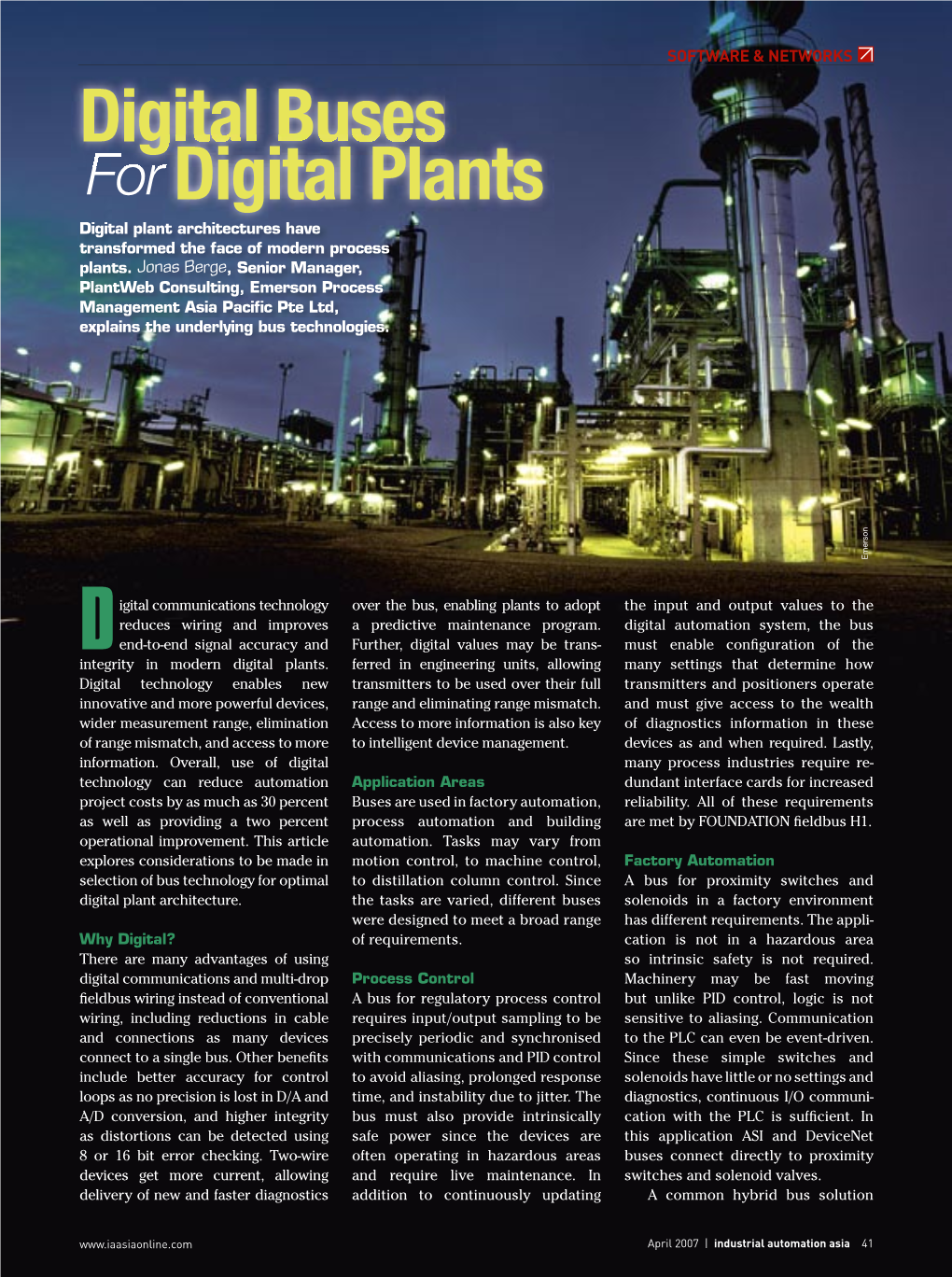 Digital Buses for Digital Plants